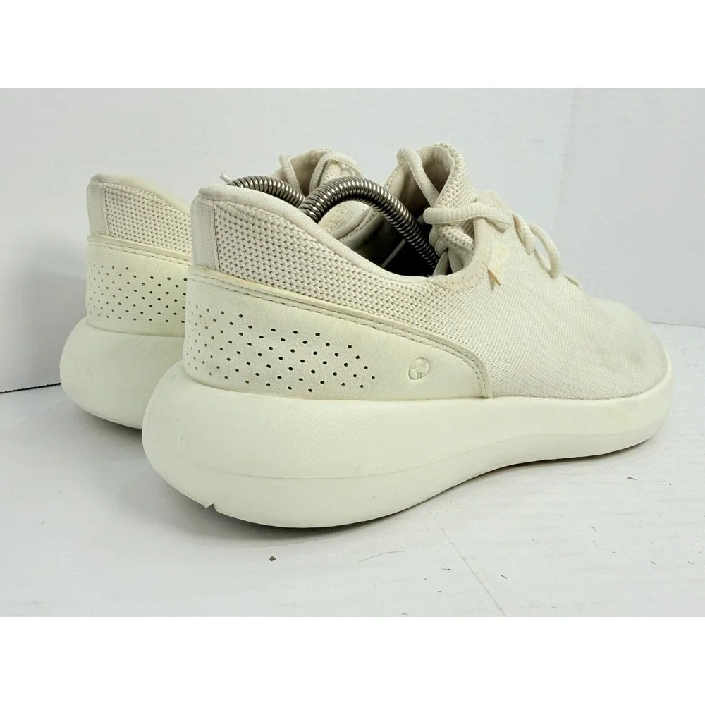 Kizik Madrid Eco Knit Hands Free Sneakers Men's 9 Women's 10.5 Cream